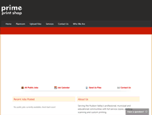 Tablet Screenshot of primeprintshop.com
